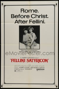 2f307 FELLINI SATYRICON 1sh 1970 Federico's Italian cult classic, Rome before Christ!