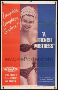 2f339 FRENCH MISTRESS 1sh 1960 great images of super sexy Agnes Laurent