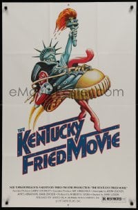 2f489 KENTUCKY FRIED MOVIE 1sh 1977 John Landis directed comedy, wacky tennis shoe art!