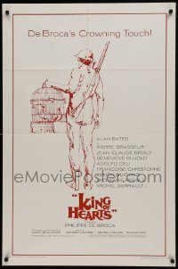2f498 KING OF HEARTS 1sh 1967 Philippe De Broca's Le Roi de coeur, Bates, Genevieve Bujold