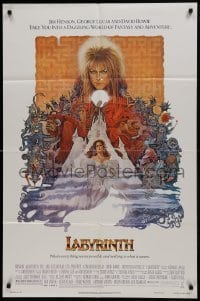 2f504 LABYRINTH 1sh 1986 Jim Henson, art of David Bowie & Jennifer Connelly by Ted CoConis!