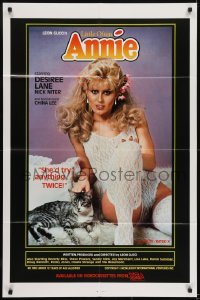 2f535 LITTLE OFTEN ANNIE video/theatrical 1sh 1984 sexy Desiree Lane would try anything TWICE!