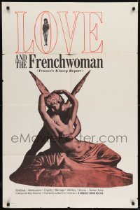 2f550 LOVE & THE FRENCHWOMAN 1sh 1961 France's Kinsey Report, romantic artwork!