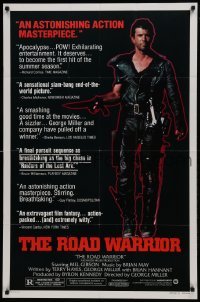 2f560 MAD MAX 2: THE ROAD WARRIOR style B 1sh 1982 George Miller, Mel Gibson returns as Mad Max!