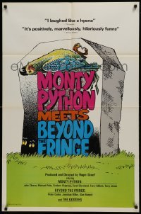 2f601 MONTY PYTHON MEETS BEYOND THE FRINGE 1sh 1976 Pleasure at Her Majesty's, wacky art!
