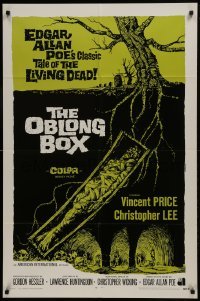 2f646 OBLONG BOX int'l 1sh 1969 Edgar Allan Poe's tale of living dead, cool horror art!
