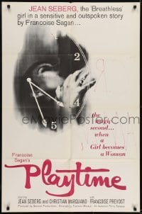 2f698 PLAYTIME 1sh 1963 sexy Jean Seberg in the magic second when a girl becomes a woman!
