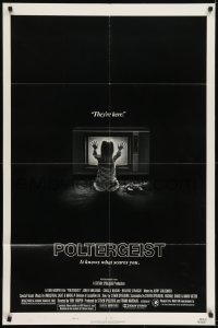 2f703 POLTERGEIST style B 1sh 1982 Tobe Hooper & Steven Spielberg, the first real ghost story!