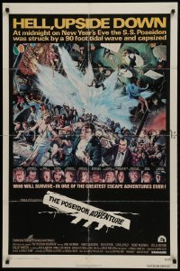 2f704 POSEIDON ADVENTURE 1sh 1972 if you've only seen it once, you haven't seen it all!