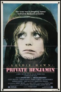 2f709 PRIVATE BENJAMIN 1sh 1980 funny image of depressed soldier Goldie Hawn!