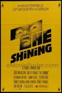 2f782 SHINING studio style 1sh 1980 Stephen King & Stanley Kubrick, iconic art by Saul Bass!