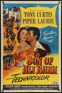 2f807 SON OF ALI BABA 1sh 1952 Tony Curtis & Piper Laurie together again!