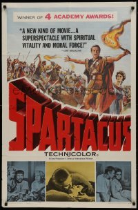 2f812 SPARTACUS awards 1sh 1961 classic Stanley Kubrick & Kirk Douglas epic!