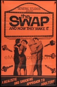 2f852 SWAP & HOW THEY MAKE IT 1sh 1966 Joe Sarno directed, a shocking approach to adultery!