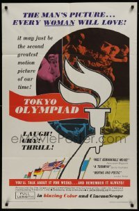 2f905 TOKYO OLYMPIAD 1sh 1965 Kon Ichikawa's movie of the 1964 Summer Olympics in Japan!