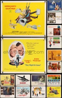 2g665 LOT OF 16 UNFOLDED HALF-SHEETS 1960s-1970s great images from a variety of different movies!