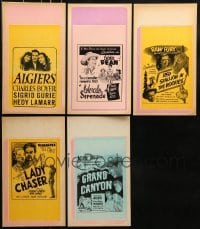 2g045 LOT OF 5 LOCAL THEATER MINI WINDOW CARDS 1940s Algiers, Colorado Serenade, Grand Canyon!