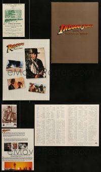 2g039 LOT OF 3 INDIANA JONES PROMO ITEMS 1980s from Raiders of the Lost Ark & Temple of Doom!