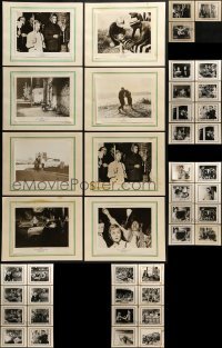 2g021 LOT OF 43 8X10 STILLS ON 11X14 BACKGROUNDS 1950s scenes from a variety of movies!