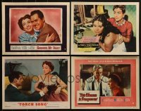 2g254 LOT OF 4 LOBBY CARDS FROM JOAN CRAWFORD MOVIES 1950s This Woman is Dangerous, Torch Song