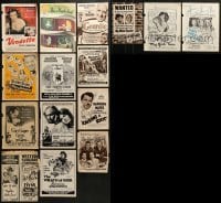 2g009 LOT OF 15 MOVIE MAGAZINE ADS 1940s-1970s great images from a variety of different movies!