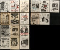 2g010 LOT OF 17 MOVIE MAGAZINE ADS 1940s-1950s great images from a variety of different movies!