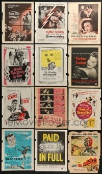 2g007 LOT OF 12 COLOR MOVIE MAGAZINE ADS 1940s-1950s great images from a variety of movies!