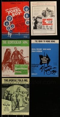 2g015 LOT OF 5 SHEET MUSIC 1940s-1960s great songs from a variety of different movies!