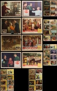 2g203 LOT OF 46 LOBBY CARDS 1940s-1960s incomplete sets from a variety of different movies!