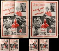 2g046 LOT OF 6 FOLDED NUTTY PROFESSOR CANADIAN POSTERS 1963 Jerry Lewis & Stella Stevens!