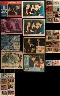 2g212 LOT OF 34 LOBBY CARDS 1950s-1960s great scenes from a variety of different movies!