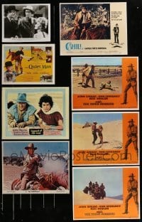 2g025 LOT OF 8 JOHN WAYNE REPRO PHOTOS 1980s great images from a variety of different movies!