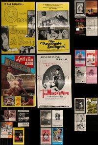 2g152 LOT OF 23 UNCUT SEXPLOITATION PRESSBOOKS 1960s-1970s advertising a variety of sexy movies!