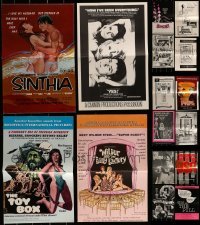 2g156 LOT OF 16 UNCUT SEXPLOITATION PRESSBOOKS 1960s-1970s advertising a variety of sexy movies!