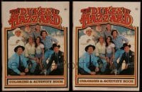 2g037 LOT OF 2 DUKES OF HAZZARD COLORING & ACTIVITY BOOKS 1981 cool collectible!