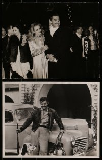 2g024 LOT OF 2 CLARK GABLE DELUXE RE-STRIKE 11X14 STILLS 1960s with Carole Lombard & more!