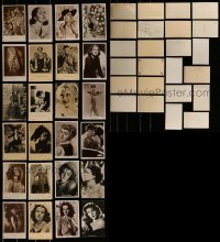 2g592 LOT OF 24 POSTCARDS 1920s-1940s most with portraits of pretty lead actresses!