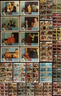2g163 LOT OF 200 LOBBY CARDS 1950s-1960s complete sets of 8 cards from 25 different movies!