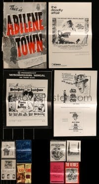 2g287 LOT OF 12 CUT PRESSBOOKS 1940s-1960s advertising for a variety of different movies!