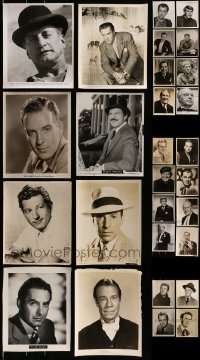 2g465 LOT OF 28 8X10 STILLS OF MALE PORTRAITS 1940s-1970s images of leading & supporting men!