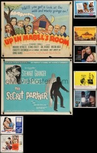 2g679 LOT OF 9 UNFOLDED HALF-SHEETS 1940s-1980s great images from a variety of different movies!