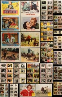 2g196 LOT OF 66 LOBBY CARDS WITH 8X10 STILLS ON THE BACK 1950s-1970s from a variety of movies!