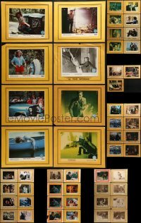 2g022 LOT OF 51 8X10 STILLS ON 11X14 BACKGROUNDS 1970s-1980s scenes from a variety of movies!