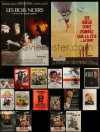 2g704 LOT OF 18 FOLDED FRENCH POSTERS 1960s-1980s great images from a variety of movies!