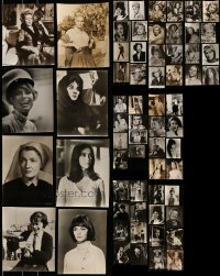 2g429 LOT OF 64 8X10 STILLS OF FEMALE PORTRAITS 1950s-1960s great images of pretty actresses!