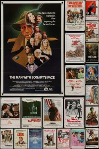 2g129 LOT OF 27 FOLDED ONE-SHEETS 1960s-1980s great images from a variety of different movies!
