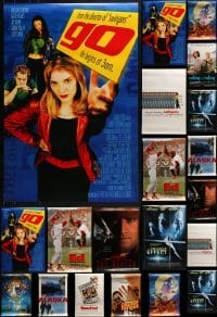 2g730 LOT OF 45 UNFOLDED DOUBLE-SIDED AND SINGLE-SIDED 27X40 ONE-SHEETS WITH 3 OF EACH 1990s cool!