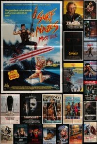 2g030 LOT OF 34 FOLDED VIDEO POSTERS 1980s-1990s great images from a variety of different movies!