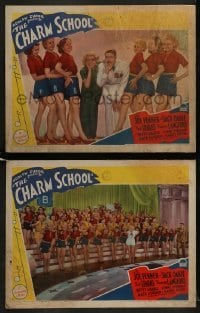 2h817 COLLEGIATE 2 LCs 1936 great images of Betty Grable dancing with Jack Oakie & sexy dancers!