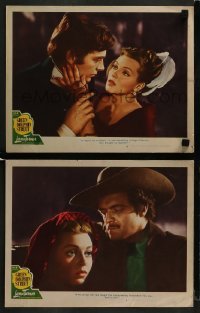 2h861 GREEN DOLPHIN STREET 2 LCs 1947 sexy Lana Turner in romantic close ups with Hart and Heflin!